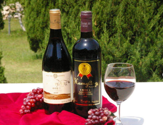 하미의 머루와인.