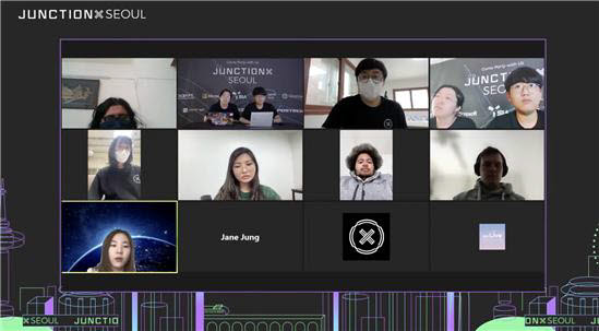 정션(Junction)X 서울 2021 해커톤 폐회식.