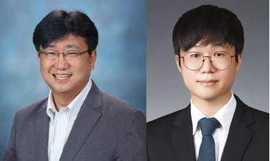 이병훈 포스텍 전자전기공학과 반도체기술융합센터 교수(왼쪽)와 유태진 박사