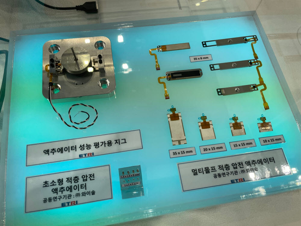 텔레햅틱에 사용되는 액추에이터.