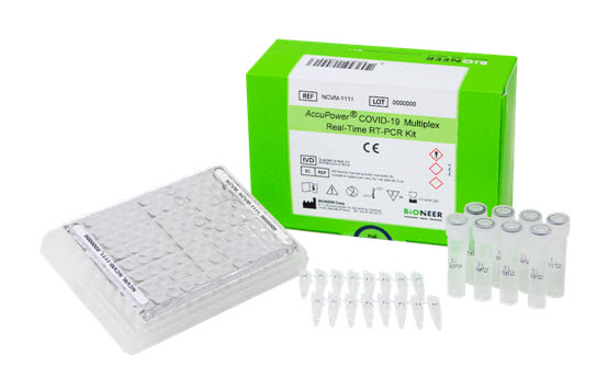 바이오니아의 유전자 증폭(PCR) 장비용 코로나19 진단키트(AccuPower® COVID-19 Multiplex Real-Time RT-PCR Kit) 사진출처=바이오니아