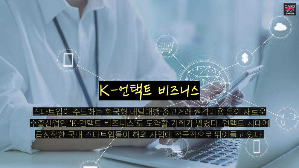 [카드뉴스]K-배달·중고거래·의료, 해외로 진격