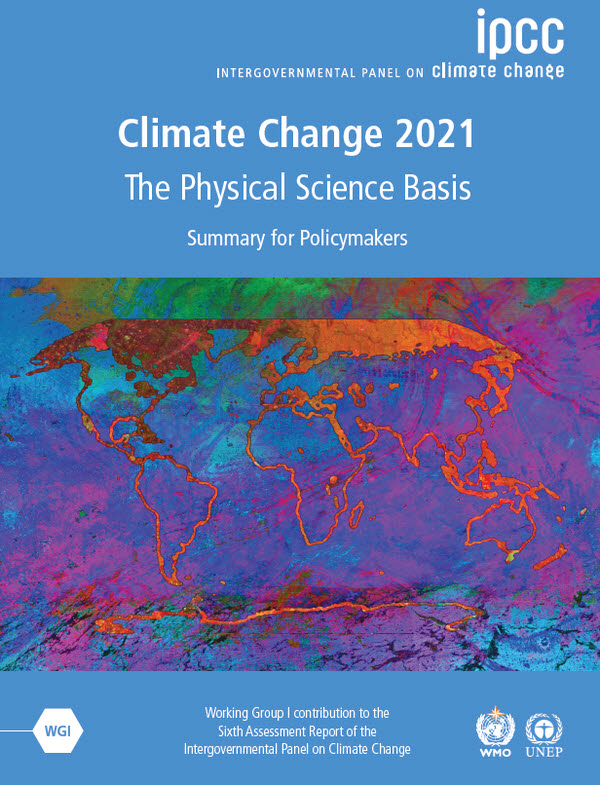 IPCC 6차 보고서의 표지. (출처: IPCC)