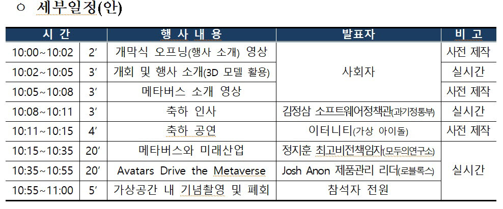 '메타버스 얼라이언스 오픈 콘퍼런스' 26~28일 개최