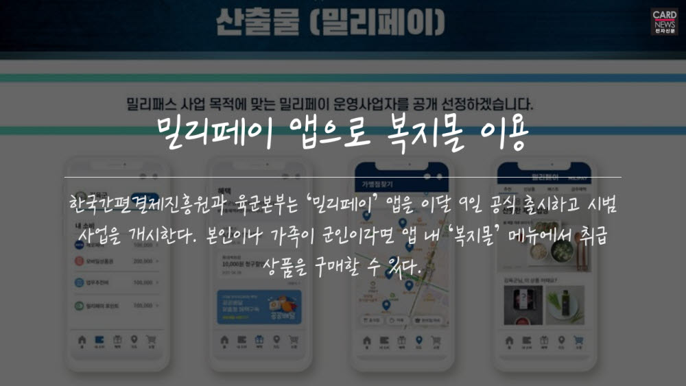 [카드뉴스]육군 가족도 '온라인 군마트 쇼핑'