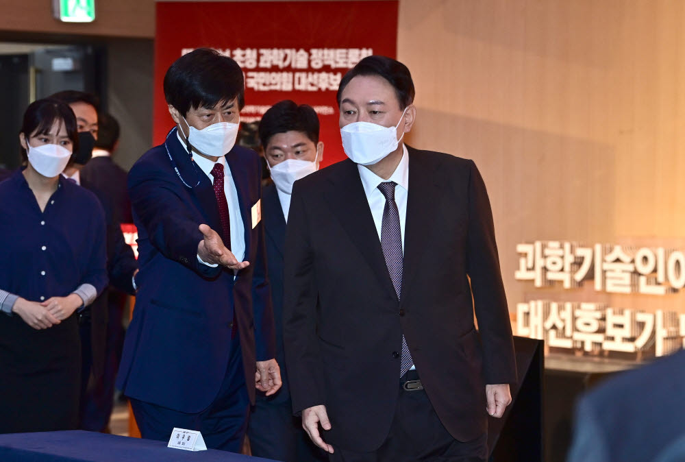 윤석열 국민의힘 대선후보 초청 과학기술 정책토론회