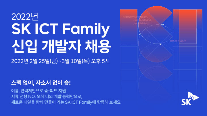 SK ICT 5개사, 신입 개발자 채용...서류전형 폐지