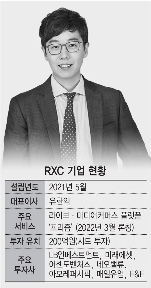 유한익의 RXC, 차세대 미디어커머스 '프리즘' 내달 공식 오픈