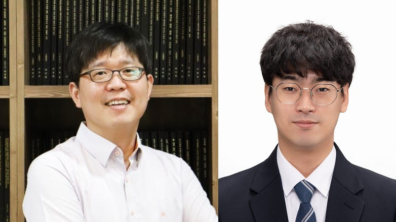노준석 교수(왼쪽)와 통합과정 김주훈 씨.