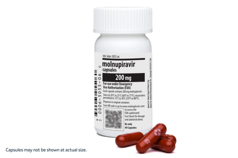미국 머크(MSD)가 개발한 코로나19 경구용 치료제 라게브리오캡슐 (사진=한국엠에스디)