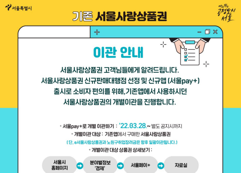 제로페이 서울사랑상품권, 서울페이로 이관작업 또 연기