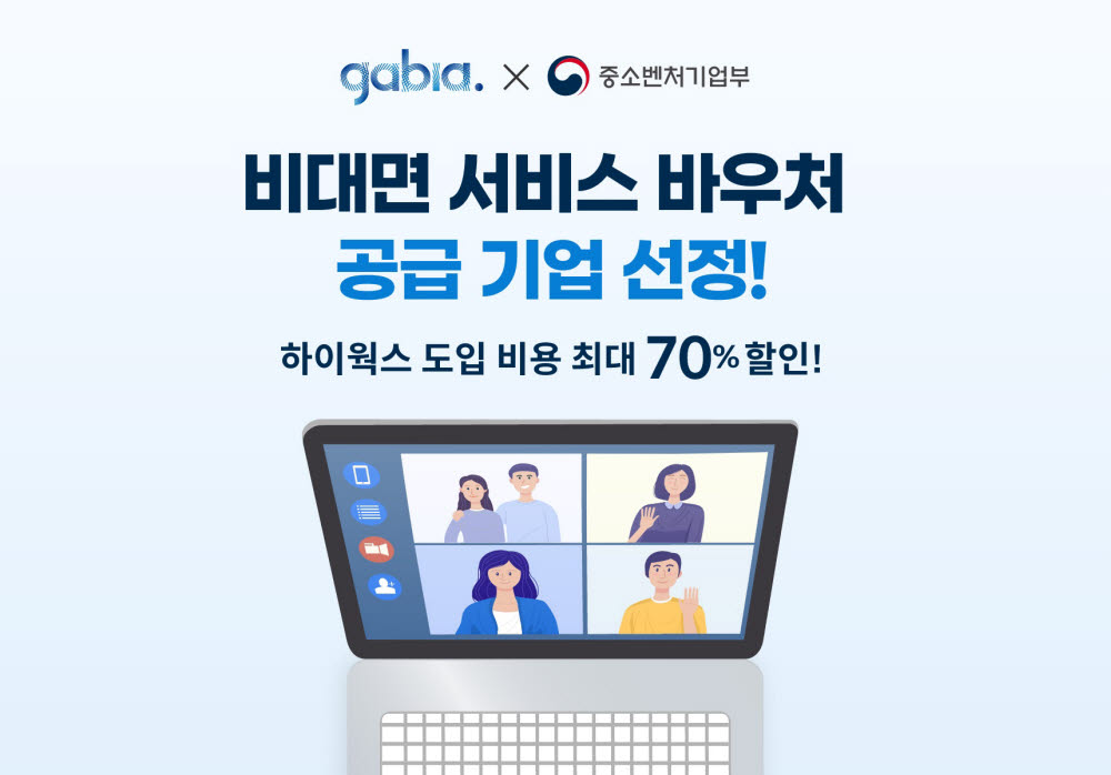 가비아, 클라우드 그룹웨어 하이웍스·'비대면 서비스 바우처' 공급기업 선정