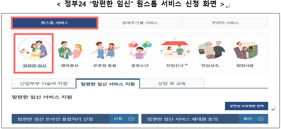 행안부, '맘편한 임신' 서비스 1주년 기념 이벤트 개최