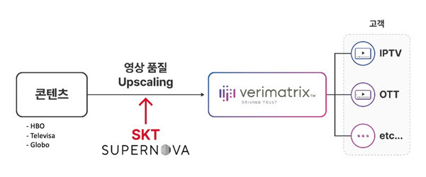 SK텔레콤과 베리매트릭스 협력 구조