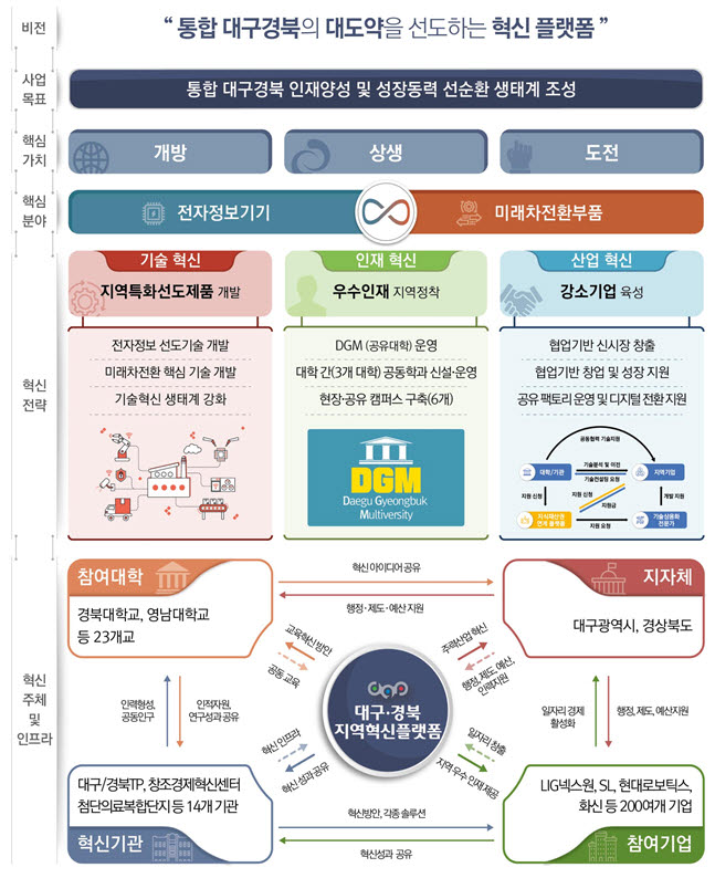 대구경북지역혁신플랫폼 개념도