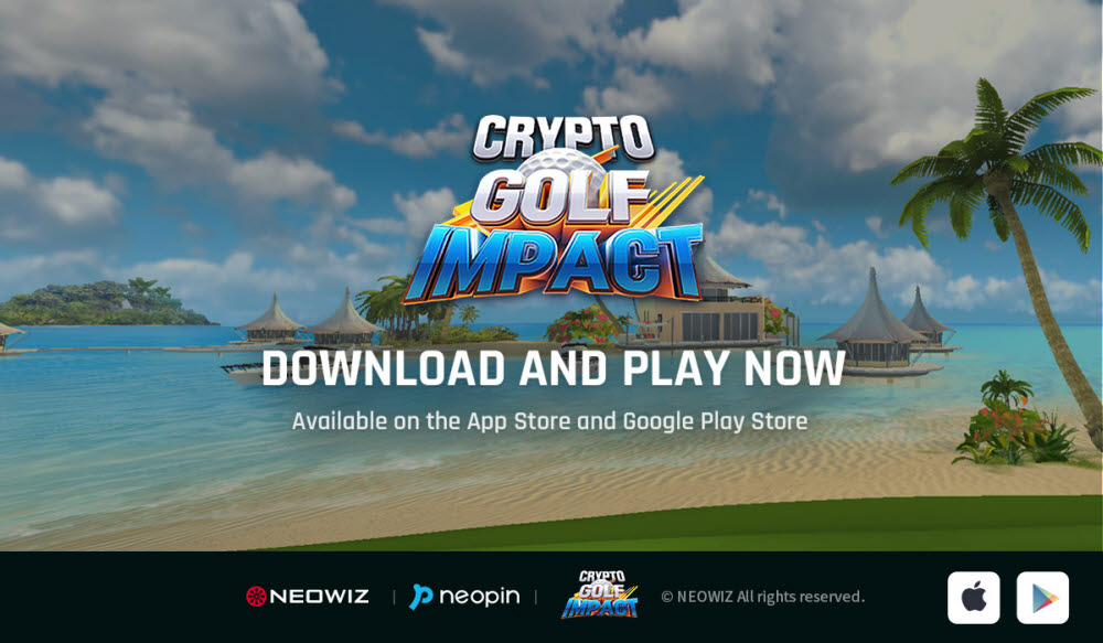 네오위즈 P2E 게임 '크립토 골프 임팩트', 글로벌 정식 출시