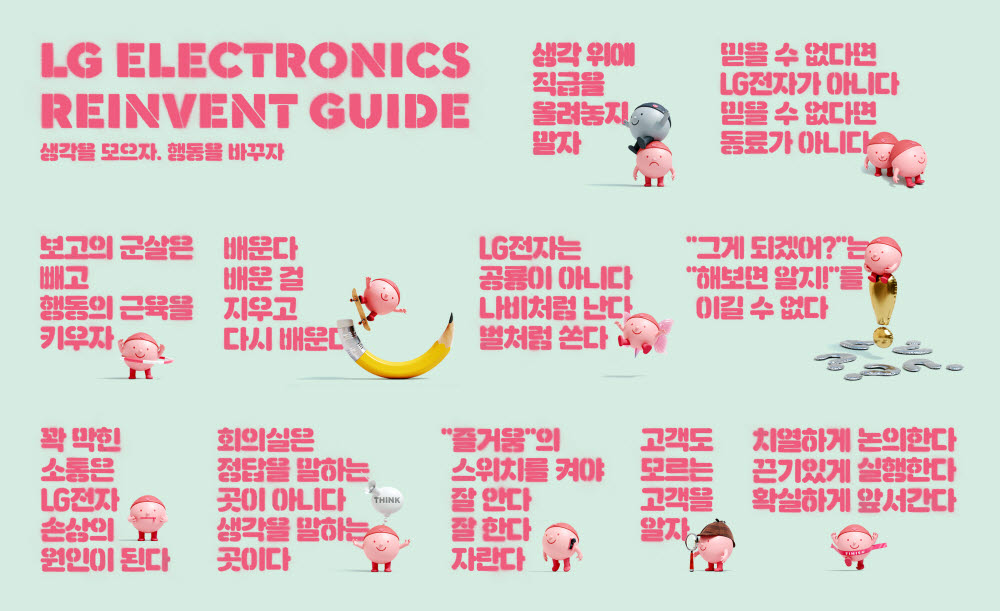 REINVENT 가이드. [자료:LG전자]