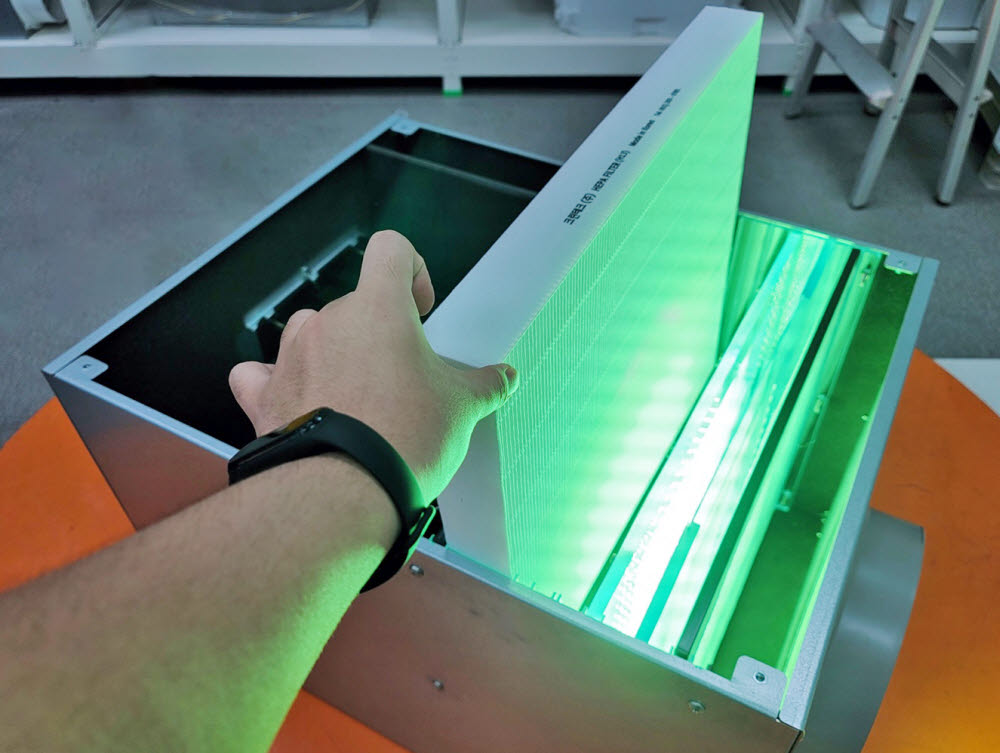 광열헤파필터 적용열 회수 환기 장치 시제품