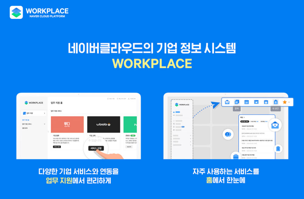 네이버클라우드 '워크플레이스' 스마트워크 지원 업무포털로 개편