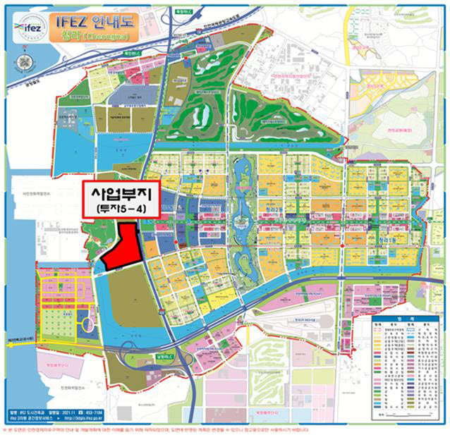 인천 청라국제도시 영상문화복합단지 사업부지 위치도