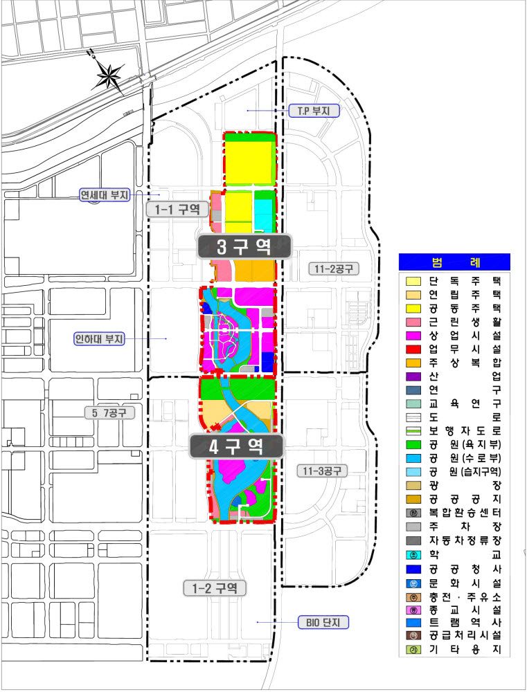 송도국제도시 11-1공구 2단계 3·4구역 위치도