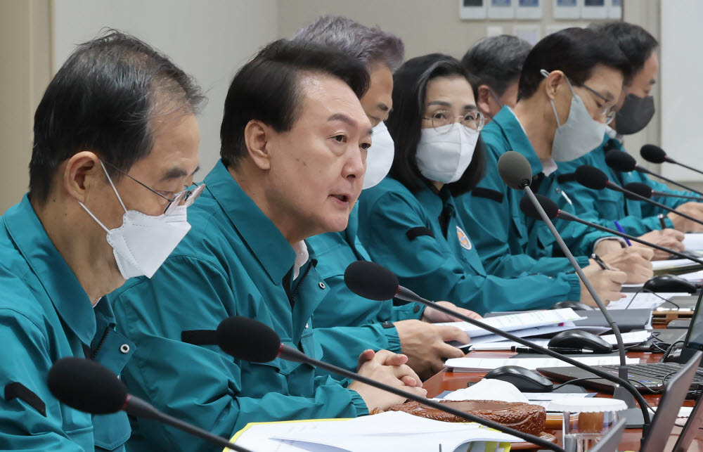 을지국무회의 주재하는 윤 대통령