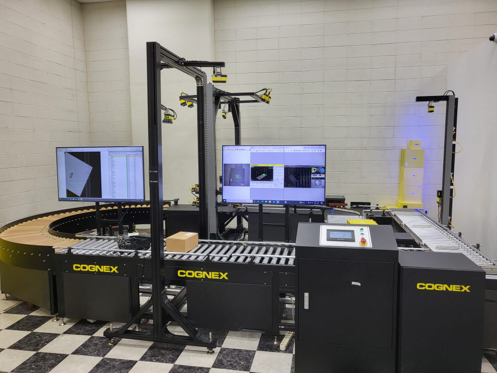 경기도 수원에 위치한 코그넥스 물류 솔루션 체험 스튜디오 내에 마련된 스마트 토탈 물류솔루션 체험 공간