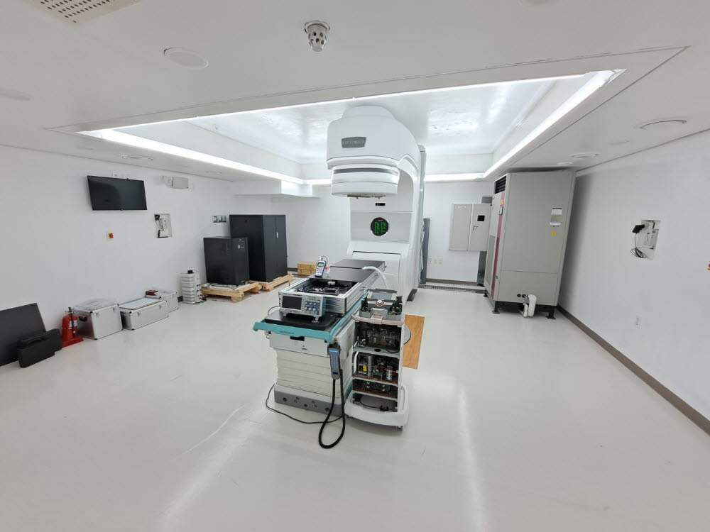 강원대학교병원에 개소한 라덱셀 R&D센터 방사선실험실 모습 (라덱셀 제공)