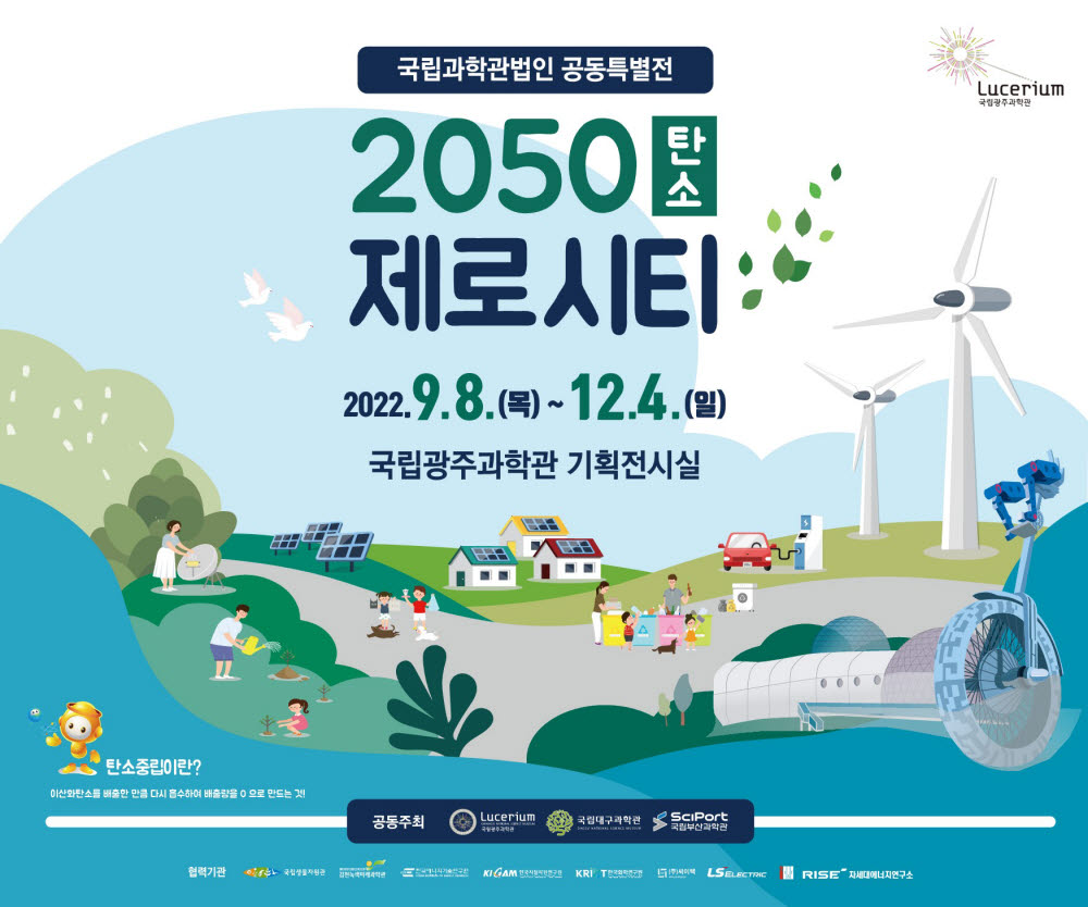 2050 탄소제로시티 특별전 포스터.