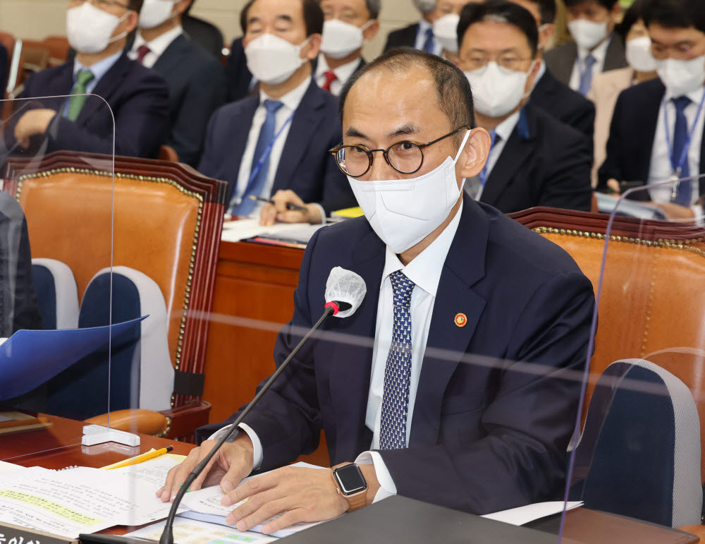 고학수 개인정보보호위원회 위원장과 관련 기관장들이 14일 국회에서 열린 정무위원회 개인정보보호위원회에 관한 국정감사에서 의원들의 질의에 답변하고 있다. 2022.10.14 [국회사진기자단]