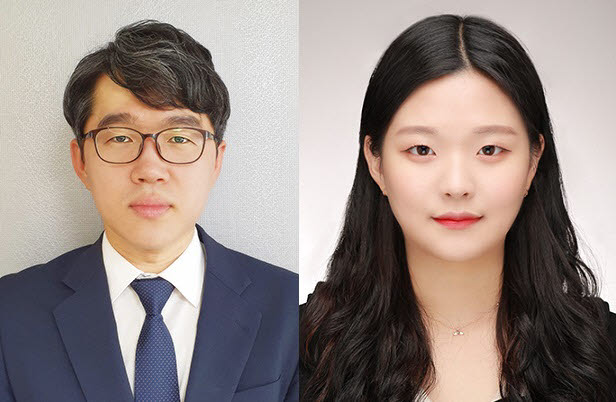박귀일 경북대 신소재공학부 교수(왼쪽)와 김서하 석사과정생
