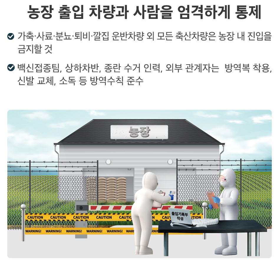 고병원성 조류인플루엔자(AI) 방역수칙 1