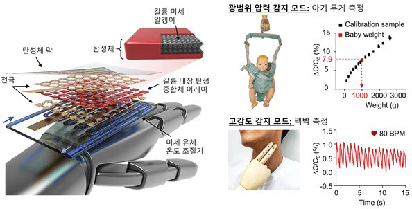 KAIST의 전자피부 개념도