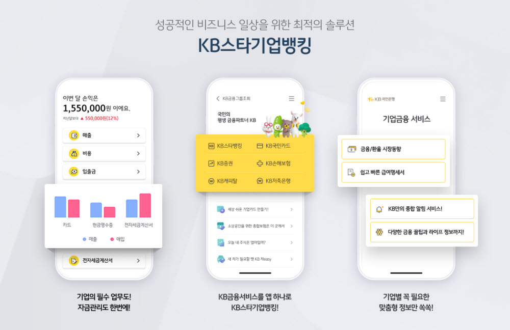 KB국민은행, KB스타기업뱅킹 전면 개편