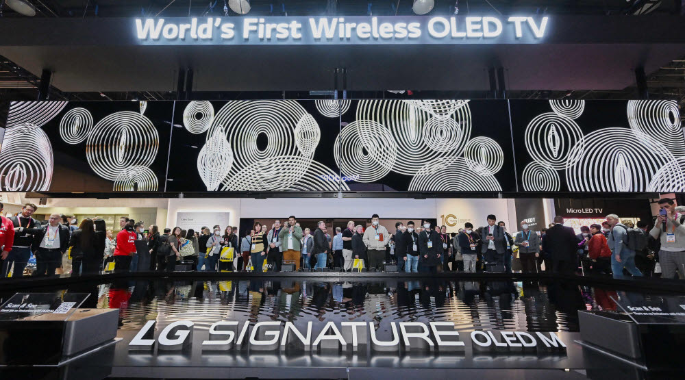 [CES2023 포토]LG OLED 10년의 노하우 'LG 시그니처 올레드 M'