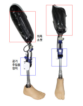 스마트 맞춤형 의족소켓(무릎 관절 결합형)