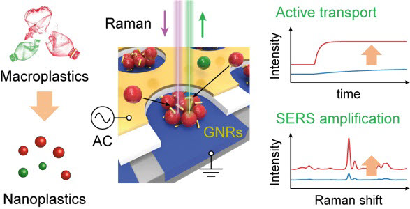 나노플라스틱 라만 광검지 메커니즘과 이에 따른 축적시간 감소 및 광신호 증폭