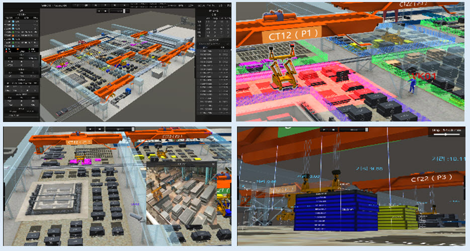 휴비즈아이씨티가 남경강철에 구축한 야드 관리 CPS 솔루션 이미지