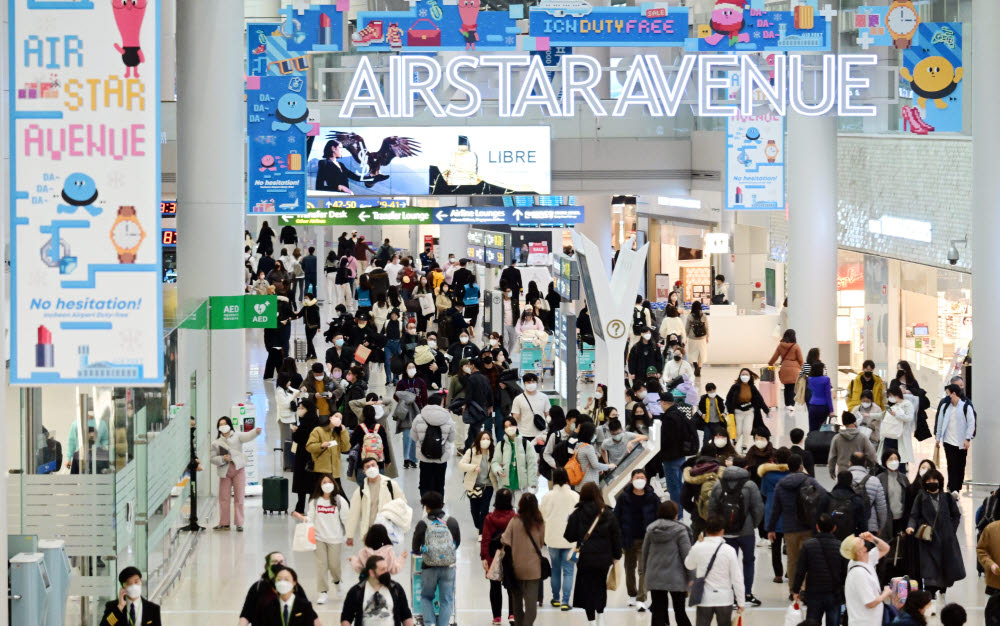 인천공항 제1여객터미널(T1) 면세구역 전경