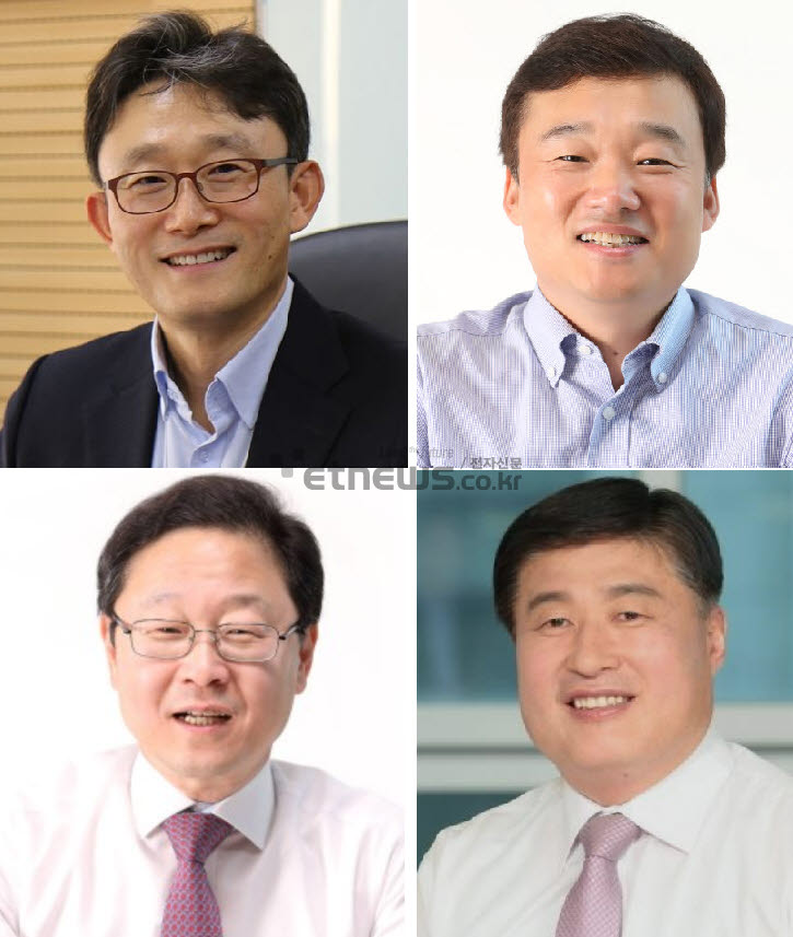 KT 차기 최고경영자(CEO) 후보. 왼쪽 위부터 시계방향으로 박윤영 전 KT 기업부문장(사장), 윤경림 KT 그룹트랜스포메이션부문장(사장), 임헌문 전 KT Mass 총괄(사장), 신수정 KT 엔터프라이즈부문장(부사장).