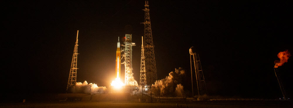 NASA는 2022년 11월 아르테미스 1호를 성공리에 시험 발사했다. 아르테미스 1호 오리온 우주선은 12월에 임무를 마치고 안전하게 지구로 돌아왔다. (출처: NASA)