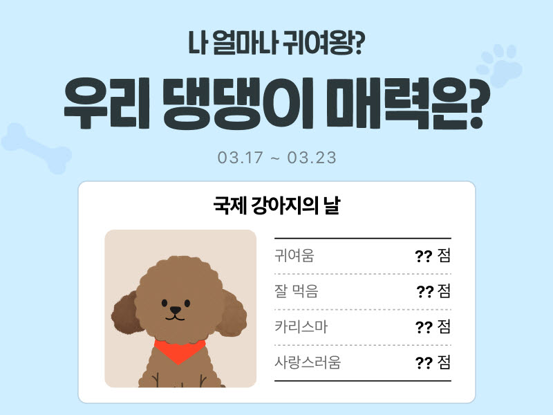 [카카오 쇼핑톡]'선물하기'에서 댕댕이 맞춤 선물 만나보세요!