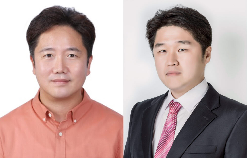 하윤철 전기연 책임연구원(왼쪽)과 박철민 금오공대 교수.