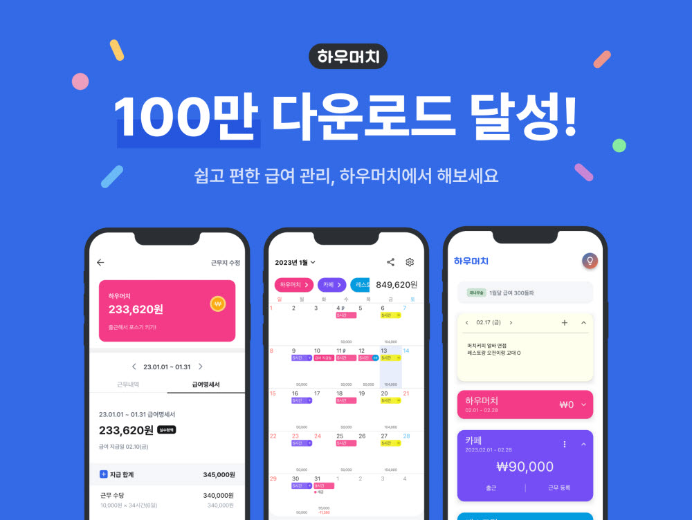 하우머치, 누적 다운로드 수 100만 돌파