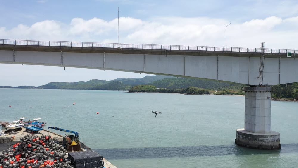해양쓰레기 감시 드론활동 실증.