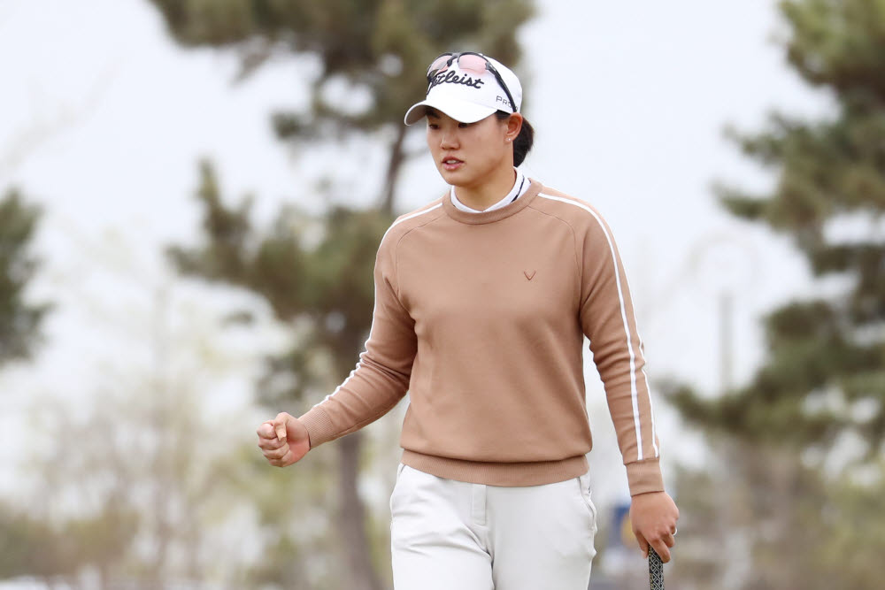 KLPGA 2023 엠씨스퀘어·군산CC 드림투어 2차전 우승자 신보민 경기모습.