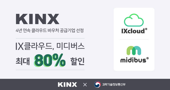 KINX, 4년 연속 '중소기업 클라우드 바우처' 공급기업 선정